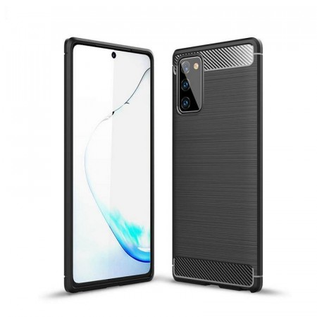 Tech-Flex TPU Deksel Carbon for Galaxy Note 20 svart