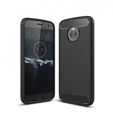 Tech-Flex TPU Deksel Carbon Motorola Moto X4 svart
