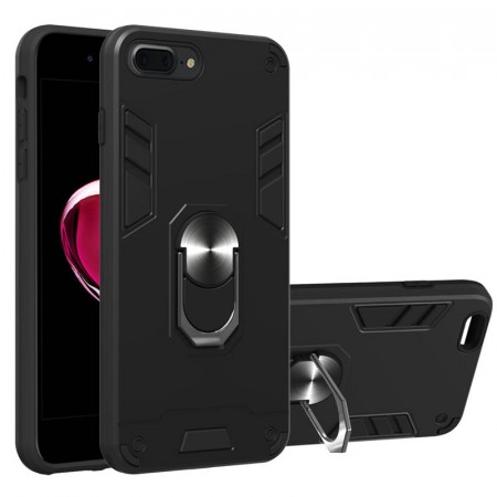 TPU + PC Deksel magnetisk Ring Grep iPhone 7 Plus/8 Plus svart