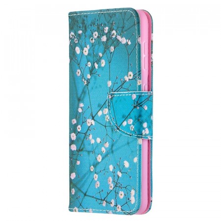 Lommebok deksel for Samsung Galaxy S21- Rosa blomster