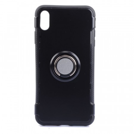 TPU + PC Deksel magnetisk Ring Grep iPhone XS Max svart