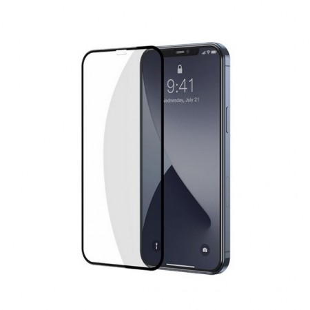 Baseus 2 pk herdet glass iPhone 12/12 Pro svart