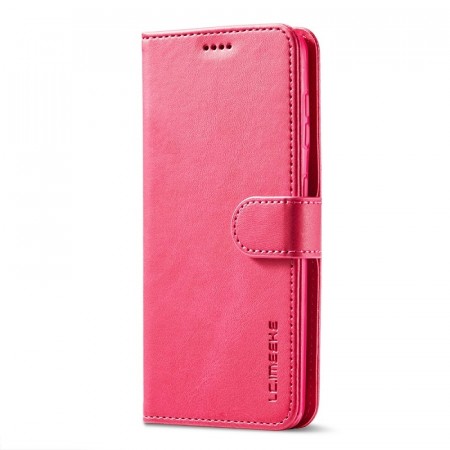LC.IMEEKE Lommebok deksel for Samsung Galaxy S22 Ultra 5G rosa