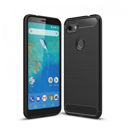 Tech-Flex TPU Deksel Carbon Google Pixel 3a XL svart