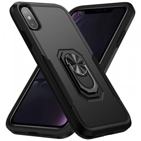 Tech-Flex Hybrid Deksel med Ring Grep iPhone X/XS svart