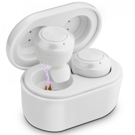 TWS Bluetooth Bluetooth 5.0 trådløse Øreplugger hvit