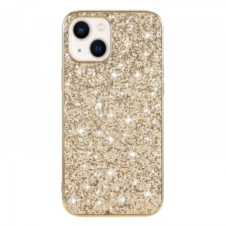 Fashion TPU Deksel Glitter Powder iPhone 13 Mini - Gull