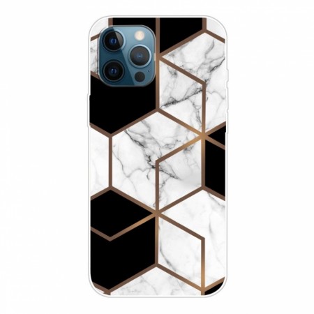 Fashion TPU Deksel for iPhone 13 Pro Max - Marmor mønster