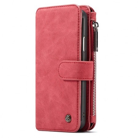 CaseMe 2-i-1 Lommebok deksel iPhone XR rød