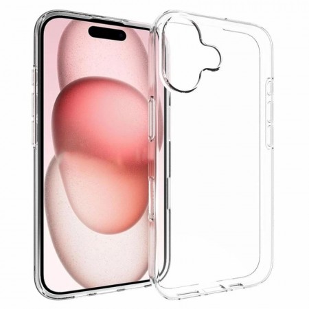 Tech-Flex TPU Deksel for iPhone 16 Gjennomsiktig