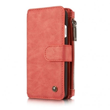 CaseMe 2-i-1 Lommebok deksel iPhone 7/8/SE (2020) rød