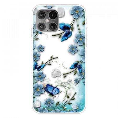 Lux TPU Deksel for iPhone 12 Mini - Butterfly