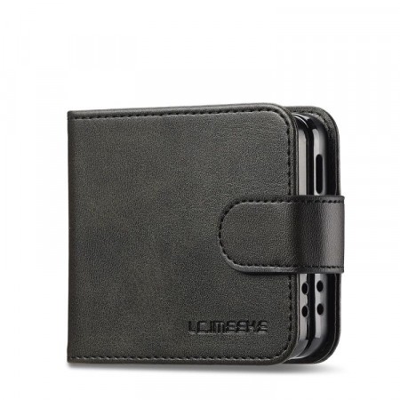 LC.IMEEKE Lommebok deksel for Samsung Galaxy Z Flip 8 5G svart