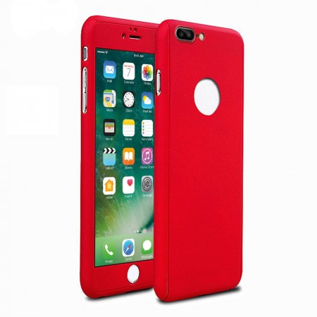 Deksel ultraslankt 360 iPhone 7 Plus/8 Plus rød