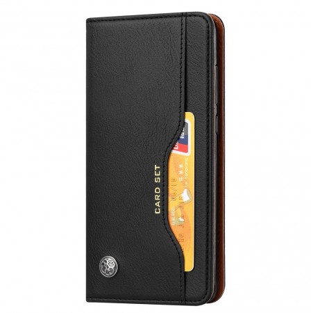 Flip Lommebok deksel ekstra kortlomme for Huawei P30 svart