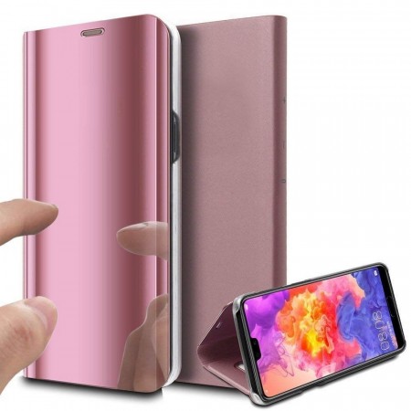Lux Mirror View Flip deksel Huawei P20 Lite Roségull