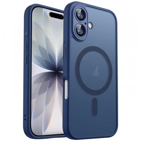 XDcase Frosted TPU Deksel iPhone 17 MagSafe - Blå
