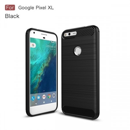 TPU Deksel Carbon Google Pixel XL svart