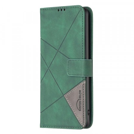 Binfen Lommebok deksel Stitching for Motorola Moto G56 5G grønn