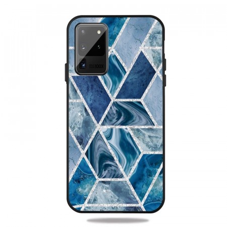 Fashion TPU Deksel for Samsung Galaxy Note 20 - Blå Marmor