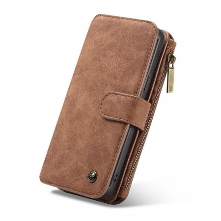 CaseMe 2-i-1 Lommebok deksel Galaxy S21 Ultra brun