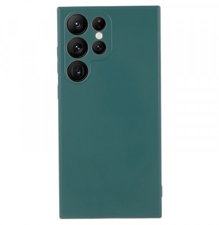 Tech-Flex TPU Deksel til Samsung Galaxy S22 Ultra 5G - Mørk grønn
