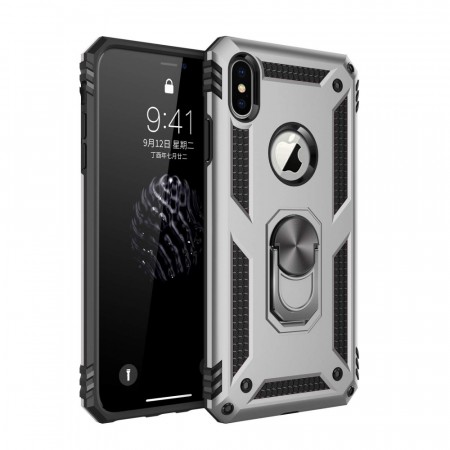iPhone 8/7 Plus Ring Armor Deksel - Sølv