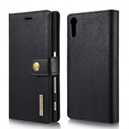 DG.Ming 2-i-1 Lommebok-deksel I Lær Xperia XZ / XZs svart