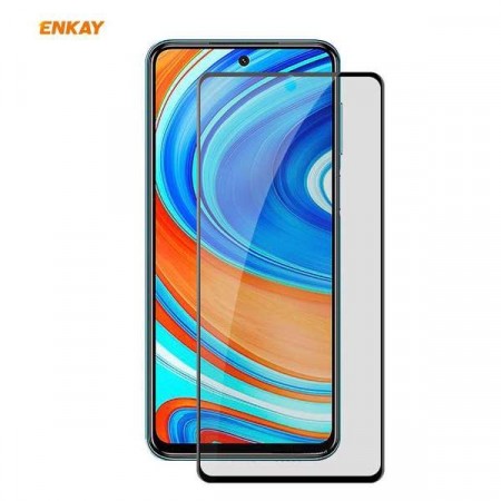 Enkay Hat-Prince Privacy herdet glass Xiaomi Redmi Note 9 Pro / 9S svart