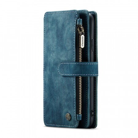 CaseMe retro Multifunksjonell Lommebok deksel iPhone X/XS blå