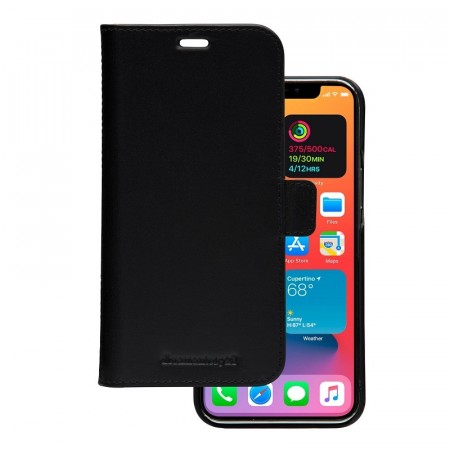 dbramante1928 Lynge 2-i-1 iPhone 12 Pro Max Ekte Skinn Deksel svart