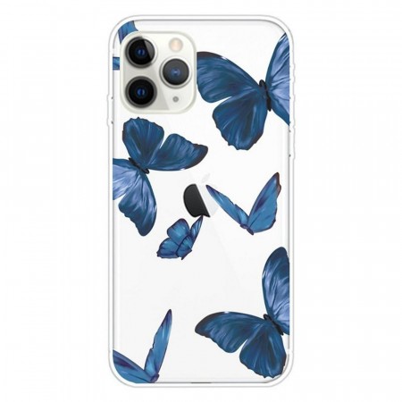 Fashion TPU Deksel iPhone 12/12 Pro - Blue Butterfly