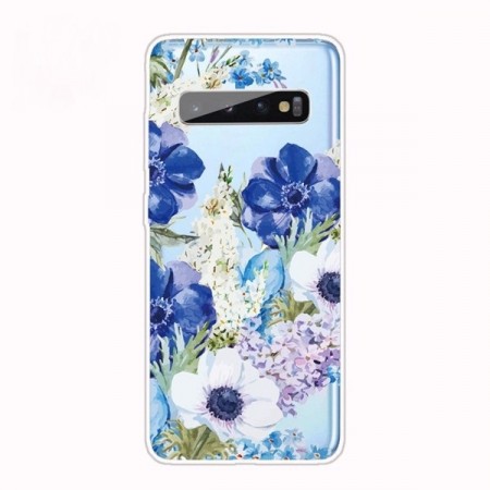 Fashion TPU Deksel for Samsung Galaxy S10+ Plus - Blomster