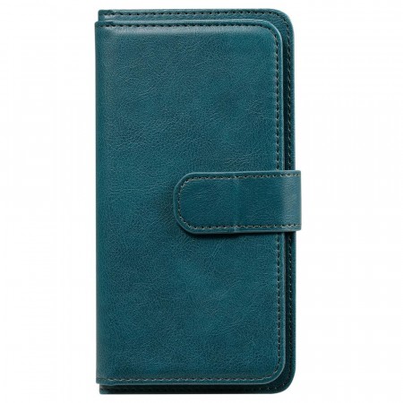 Lommebok-deksel plass til 10 stk kort for iPhone 13 Mini grønn