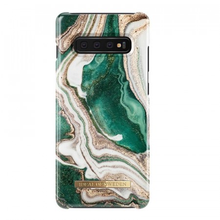 iDeal Of Sweden Samsung Galaxy S10+ Plus - Golden Jade Marble