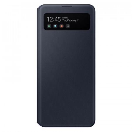 Samsung Galaxy A41 S View Wallet Cover - Svart