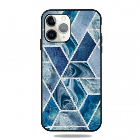 Fashion TPU Deksel for iPhone 12/12 Pro - blå Marmor