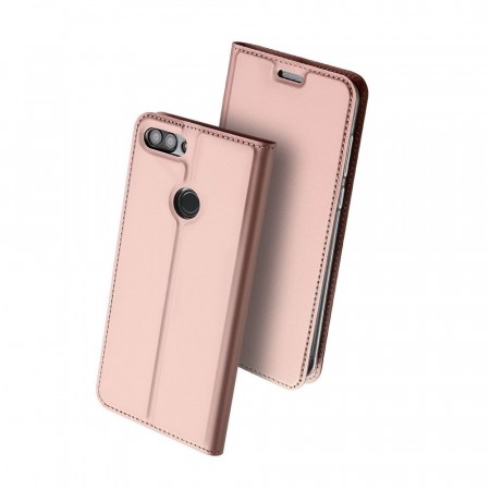 Dux Ducis Skin Pro Series Flip deksel Huawei P Smart (2018) Roségull