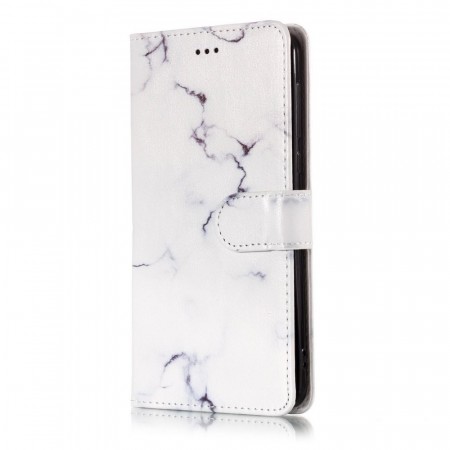 Lommebok deksel for Nokia 6.1 (2018) hvit marmor