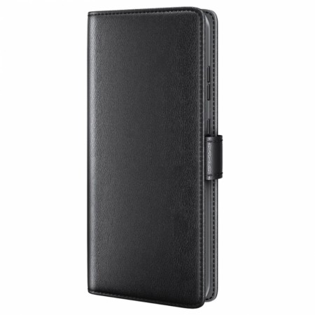 Lommebok deksel ekte Lær for Samsung Galaxy A55 5G svart