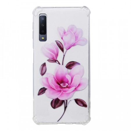 TPU Deksel for Samsung Galaxy A7 (2018) - Blomster