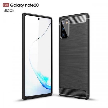 TPU Deksel Carbon for Galaxy Note 20 svart