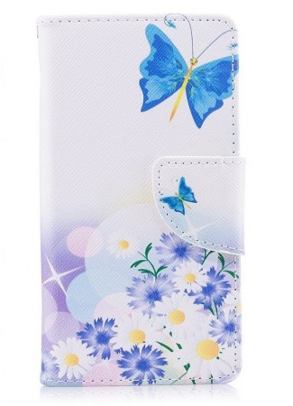 Lommebok deksel til Sony Xperia XZ1 - Blue Butterfly