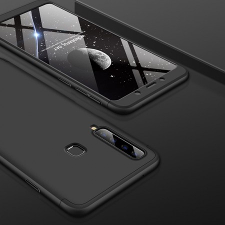 Deksel Tre-trinns heldekkende Galaxy A9 (2018) svart