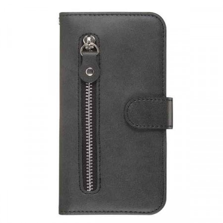 Lommebok deksel Multifunksjonell Zippered Galaxy Note 10 svart