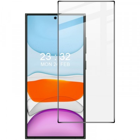 IMAK Herdet Glass skjermbeskytter Samsung Galaxy S24 Ultra 5G svart kant