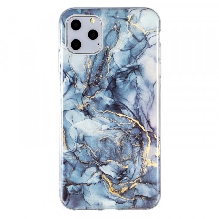 Fashion TPU Deksel iPhone 11 Pro - Blå Marmor