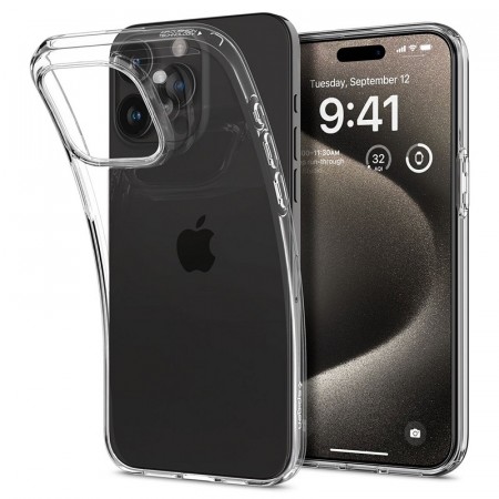 Spigen TPU deksel iPhone 15 Pro Max Liquid Crystal Clear
