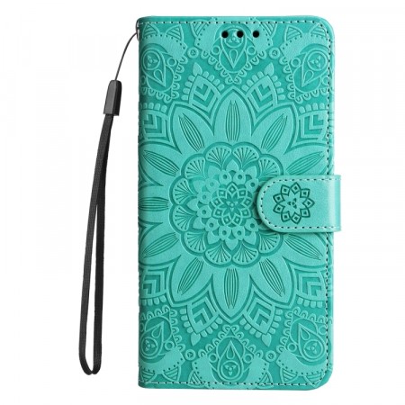 Lommebok deksel for iPhone 15 Pro Sunflower grønn