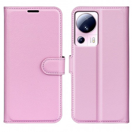 Lommebok deksel for Xiaomi 13 Lite 5G rosa